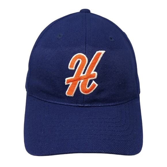 Letter H Snapback Hat Blue One Size Embroidered Logo Magic Headwear - Picture 1 of 10